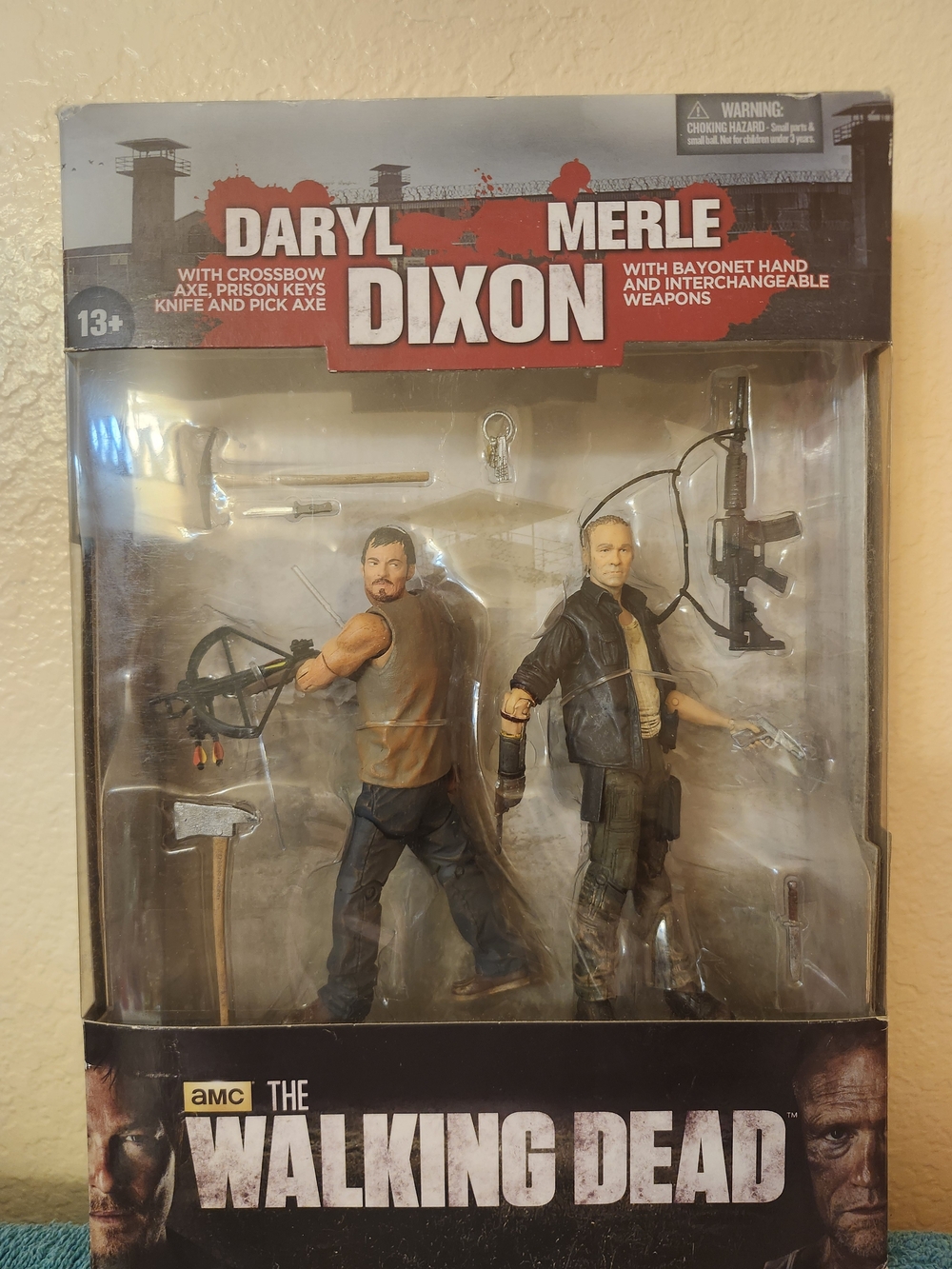 The Walking Dead Daryl & Merle Dixon Action Figure 2-Pack - Black and Brown